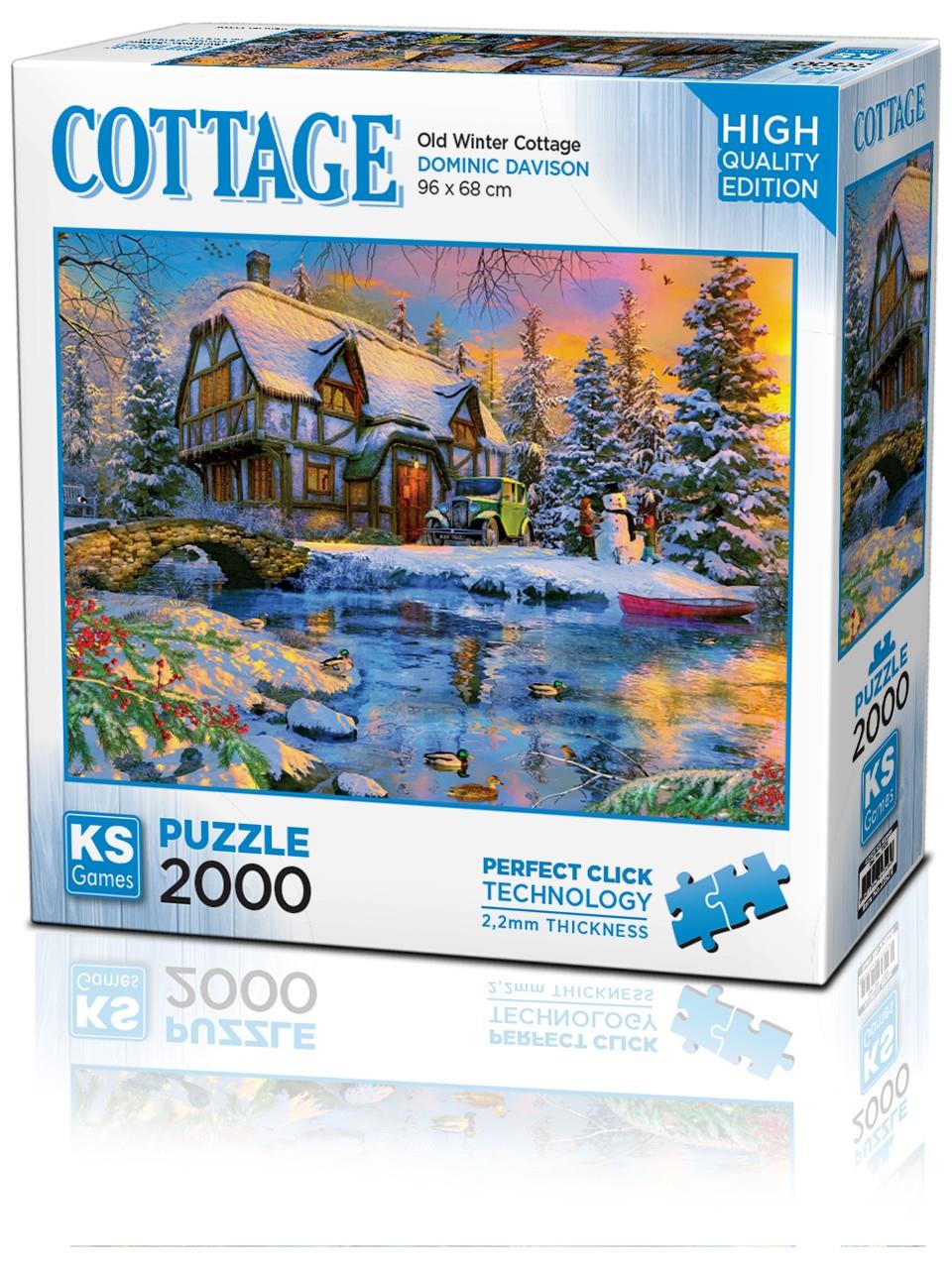 KS Games Old Winter Cottage 2000 Parça Puzzle