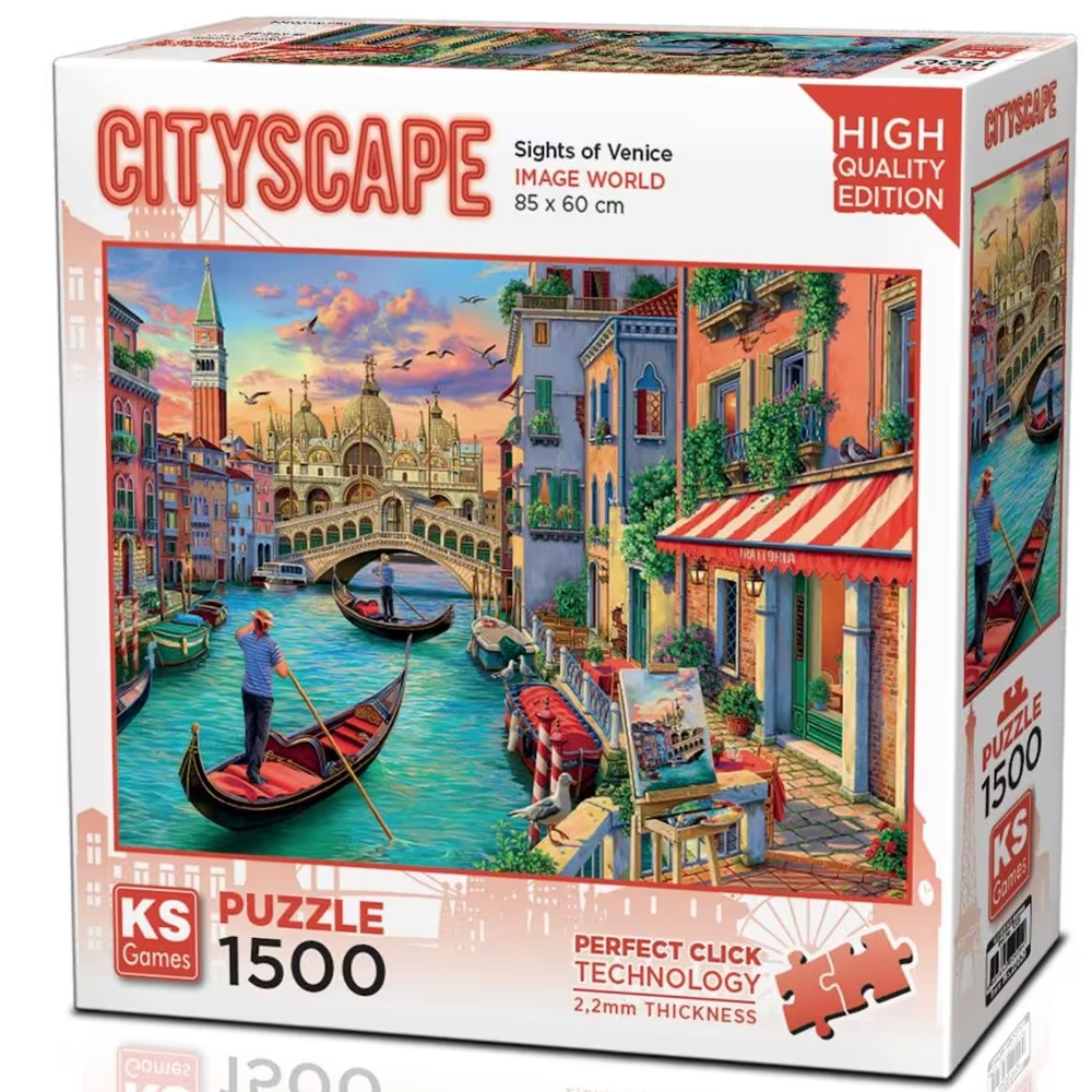 KS Games Sights Of Venice 1500 Parça Puzzle