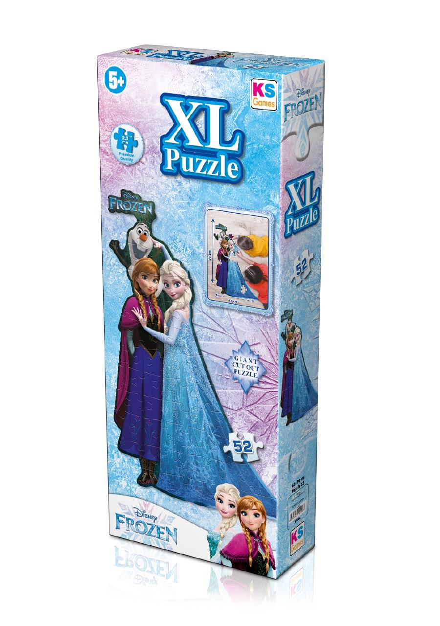 KS Puzzle 52 Parça Frozen XL Çerçevesiz Puzzle