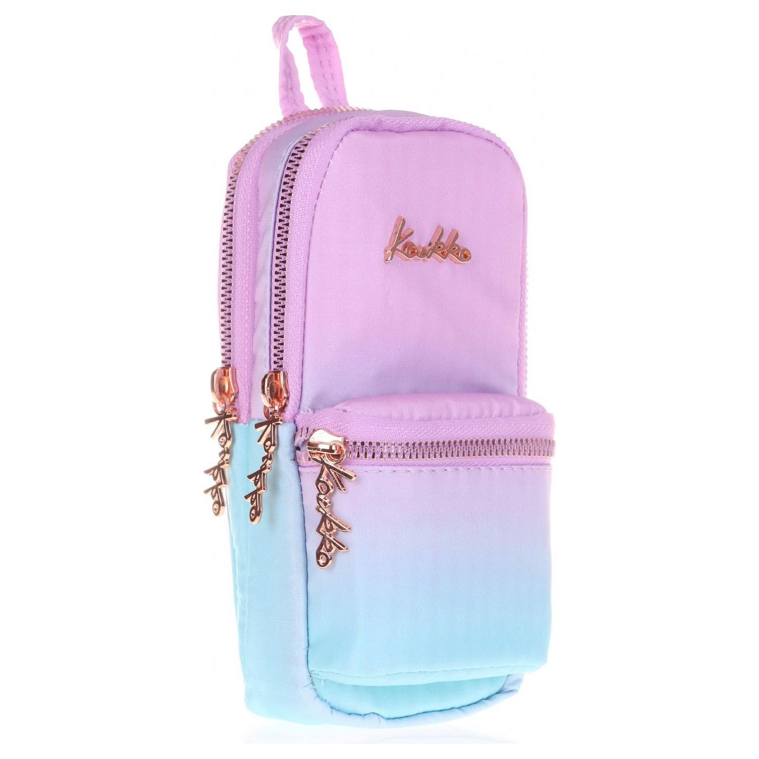 Kaukko Kalem Çantası Rainbow Junior Bag Vega Üç Bölmeli Kalem Çantası