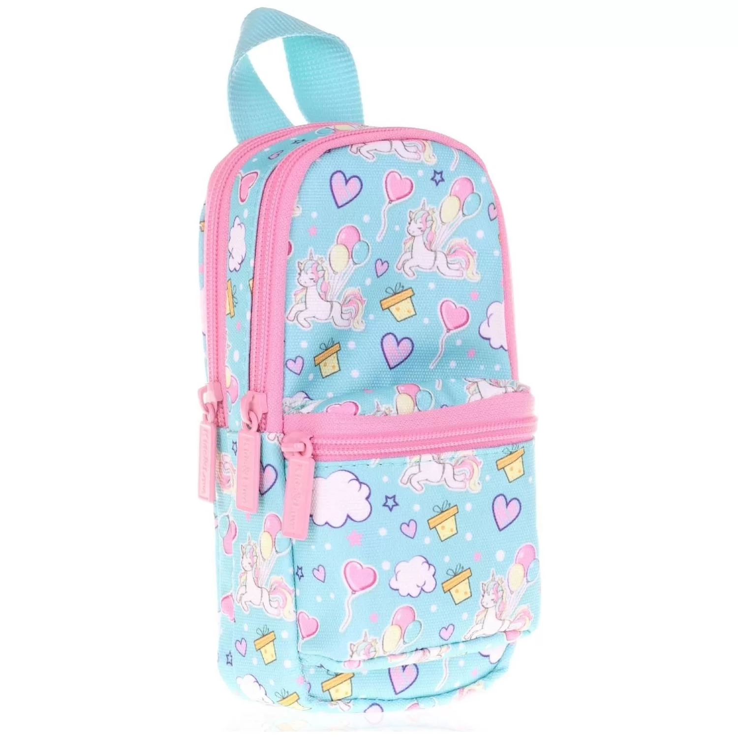 Kaukko Natura Jınior Bag Üç Bölmeli Kalem Çantası Unicorn Ballon Kalemlik