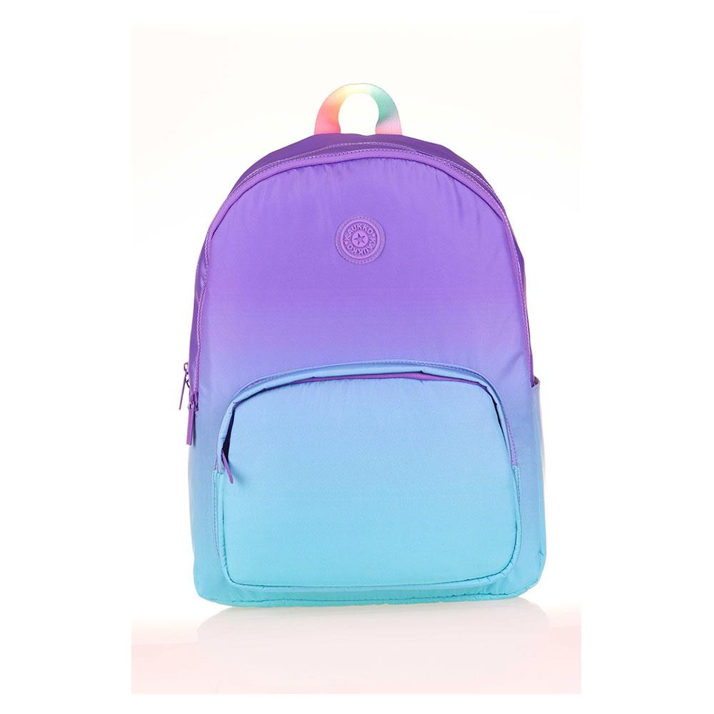 Kaukko Sırt Çantası Rainbow Purple Okul Sırt Çantası