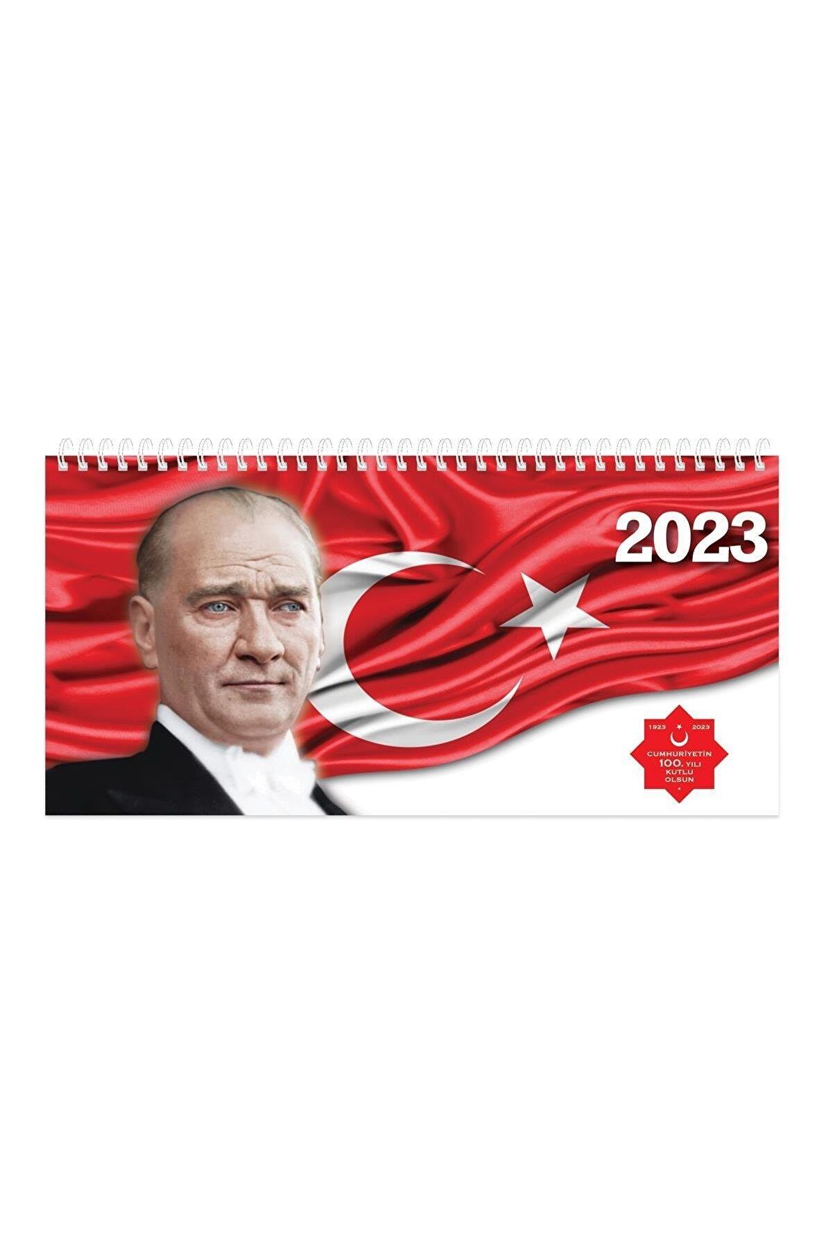 Keskin Color 16 x 33.5 Cm Spiralli Haftalık Masa Ajandası 100. Yıl Özel Seri