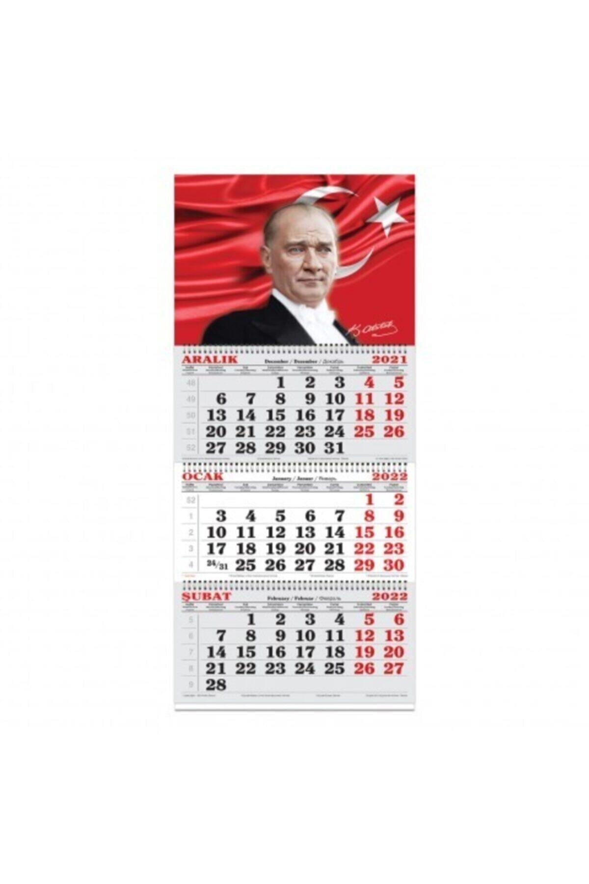 Keskin Color 2022 Denizci Takvimi Atatürk 1 Spiralli 3 Aylık 840401-99