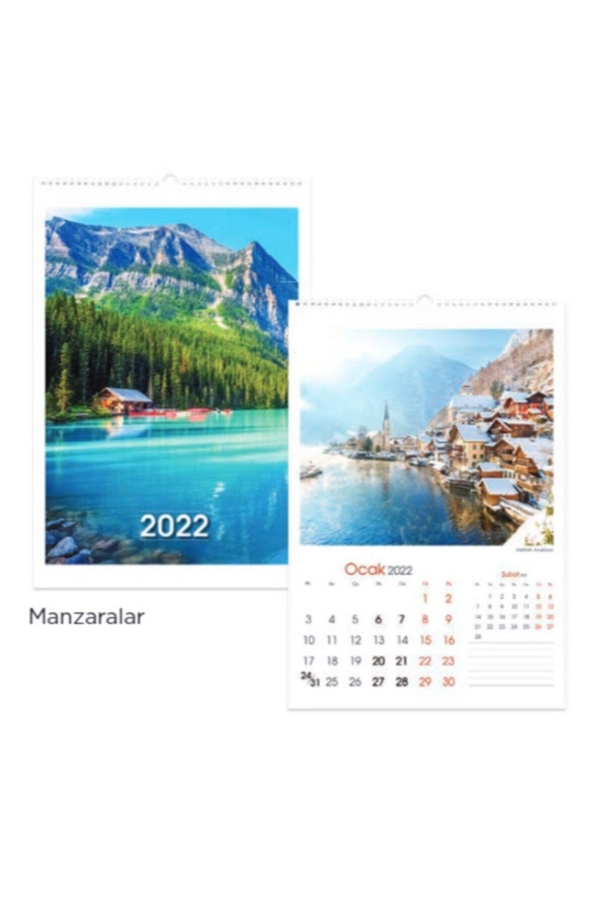 Keskin Color 2022 Duvar Takvimi Spiralli Manzaralar 12 Yaprak 31x43cm