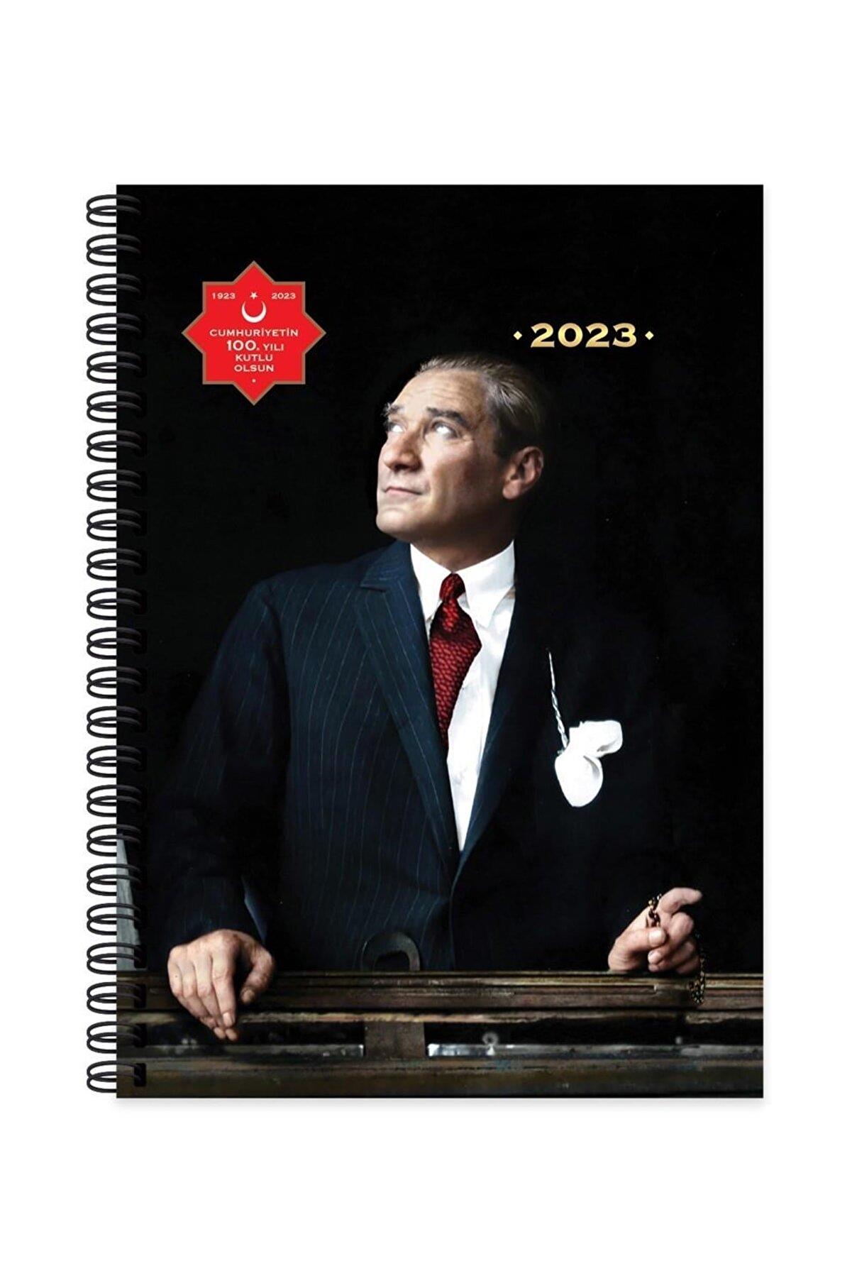 Keskin Color 2023 Günlük Spiralli Ajanda Atatürk Cumhur Başkanı 17x24 Cm