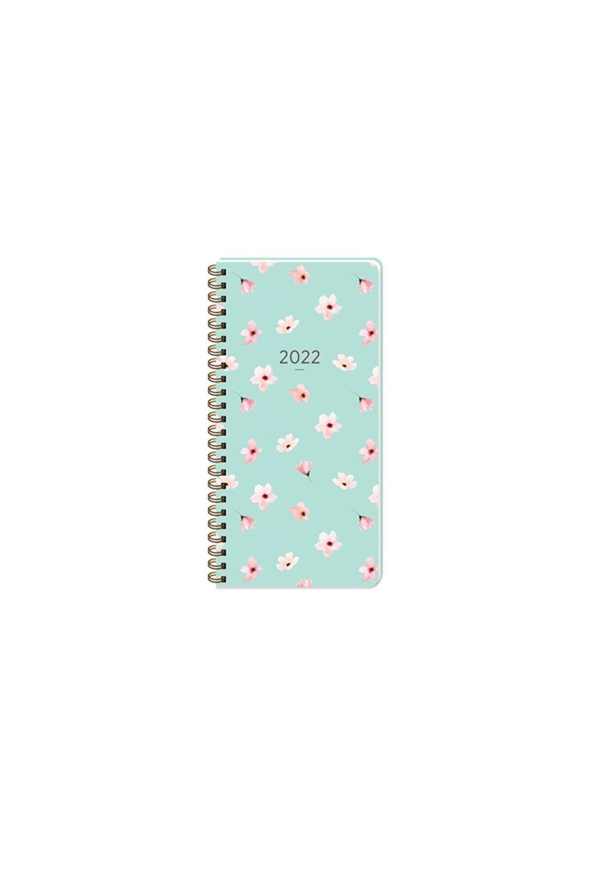Keskin Color 2023 Haftalık Spiralli Cep Ajandası Su Yeşil 8x16 Cm