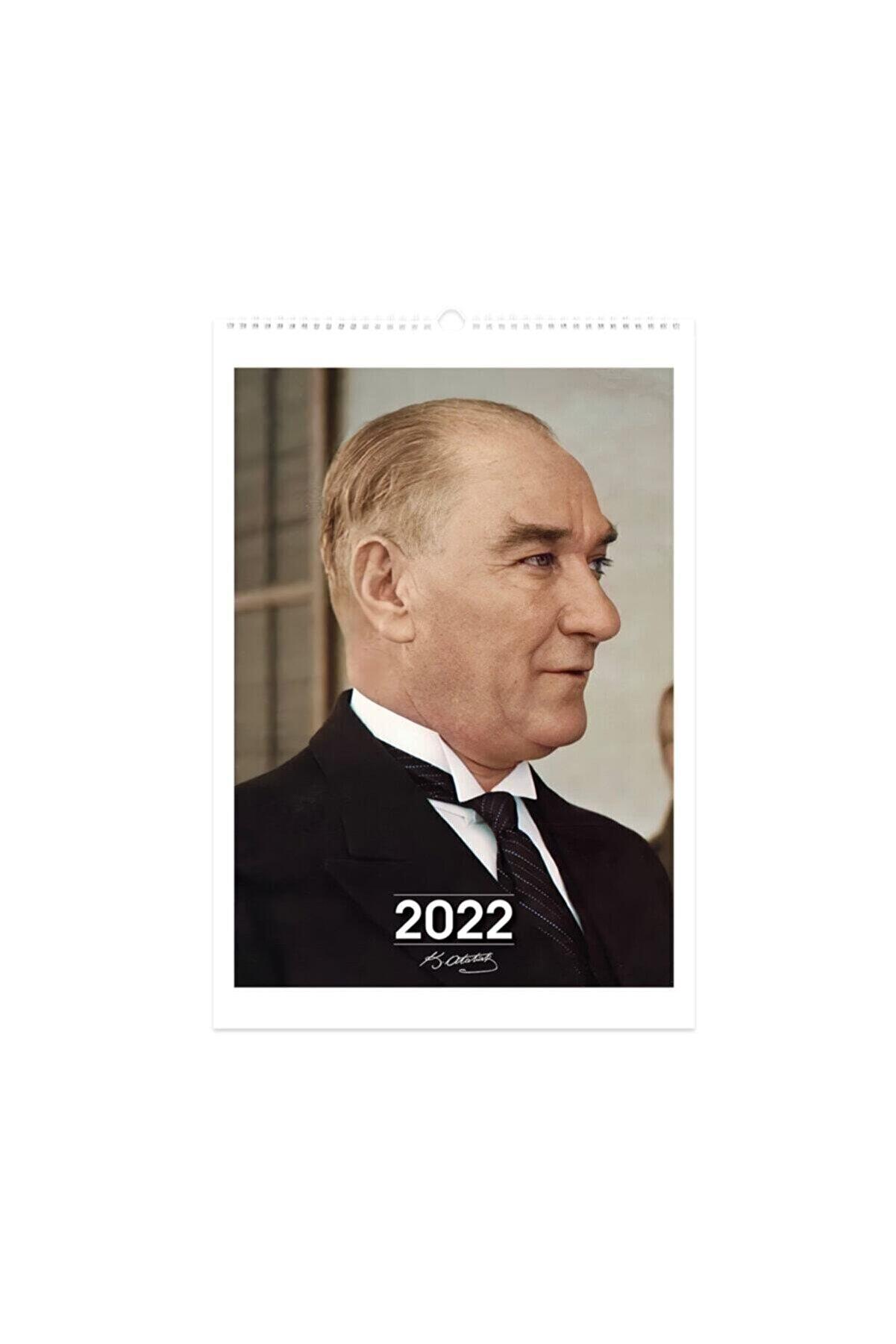 Keskin Color 2023 Yılı Duvar Takvimi Spiralli Atatürk 12 Yaprak 32x47 Cm