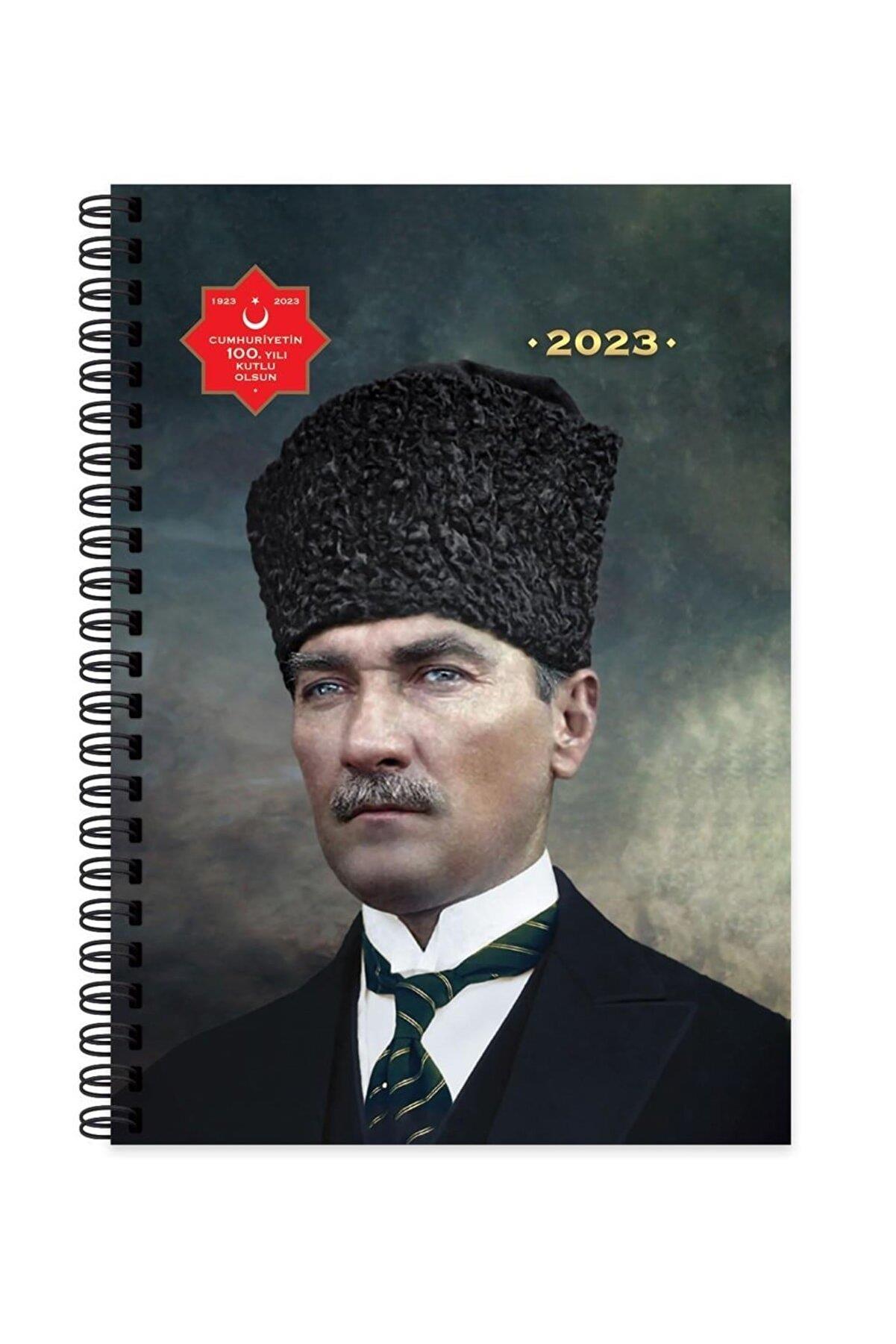 Keskin Color 2023 Yılı Günlük Spiralli Ajanda Atatürk Başkomutan 17x24 Cm