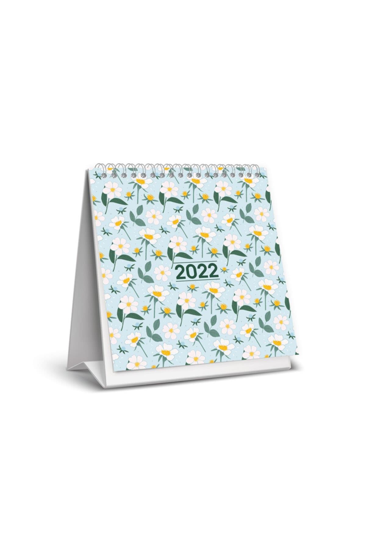 Keskin Color 2023 Yılı Masa Takvimi Kare Çiçekler Masa Takvimi