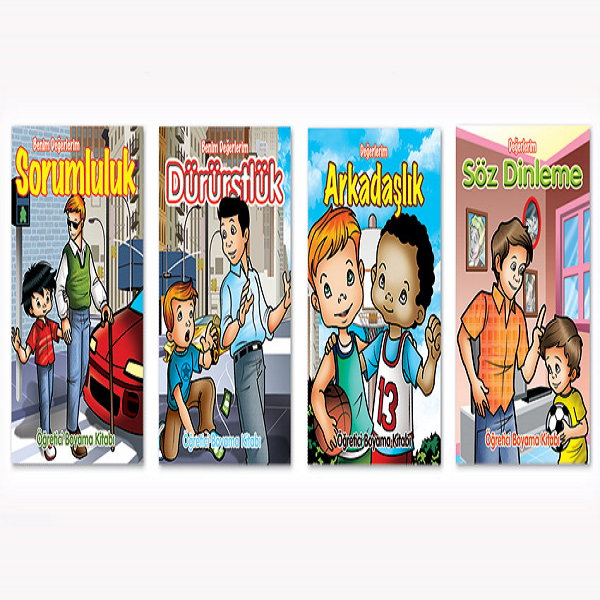 Keskin Color Boyama Kitabı Benim Değerlerim 20x28 Cm (Karışık 1 Adet)