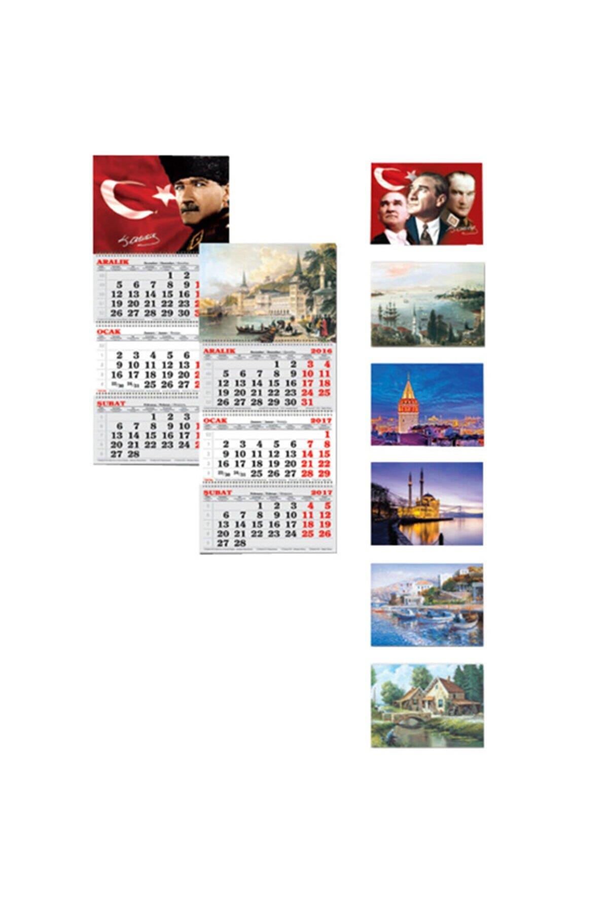 Keskin Color Denizci Takvimi Atatürk 2 Spiralli 3 Aylık 2022 Yılı