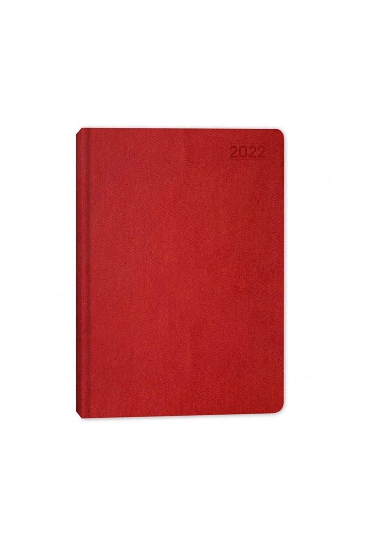 Keskin Color Günlük Termo Deri Ajanda Kırmızı 14x20 Cm 2022 Yılı