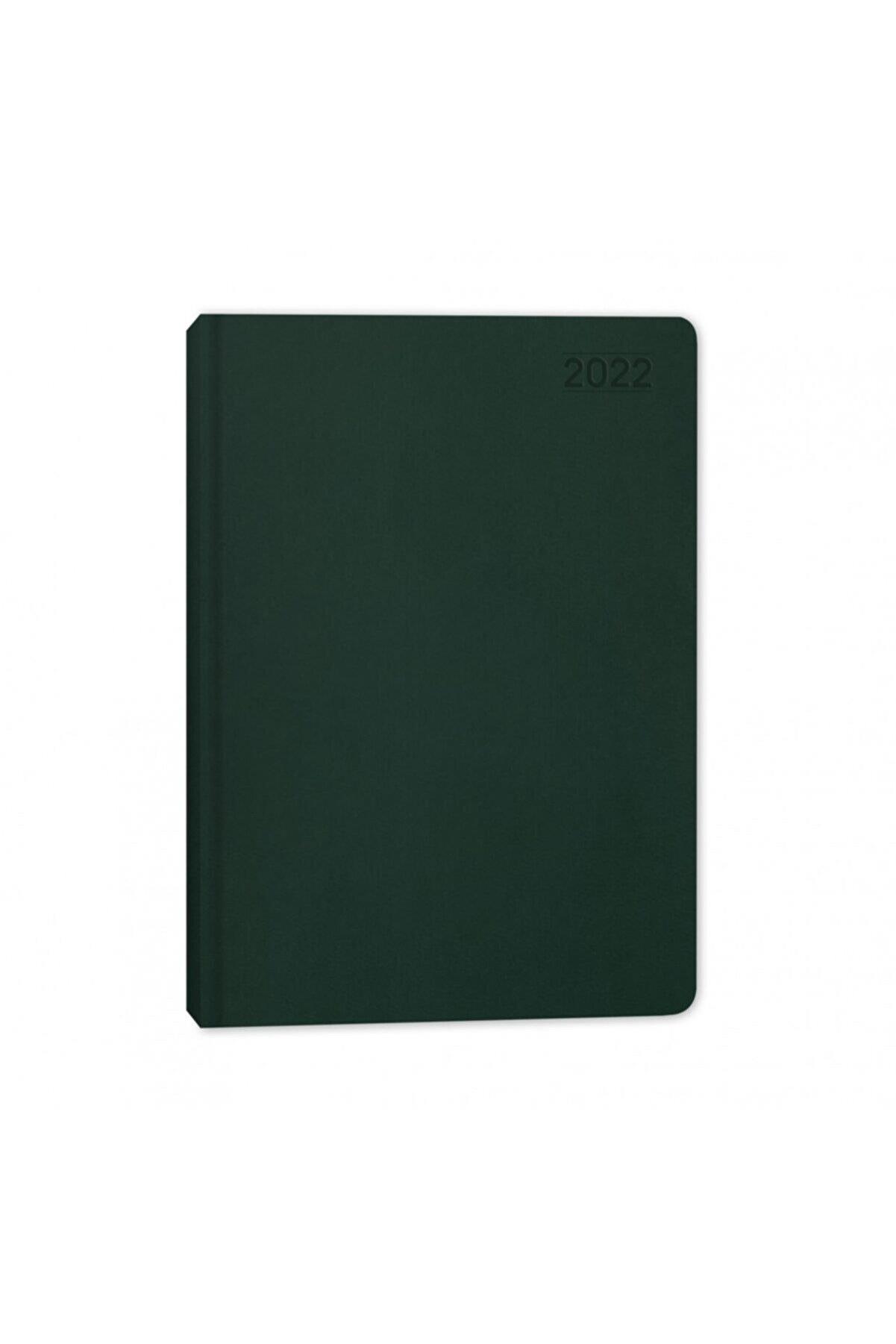 Keskin Color Günlük Termo Deri Ajanda Yeşil 14x20 Cm 2022 Yılı