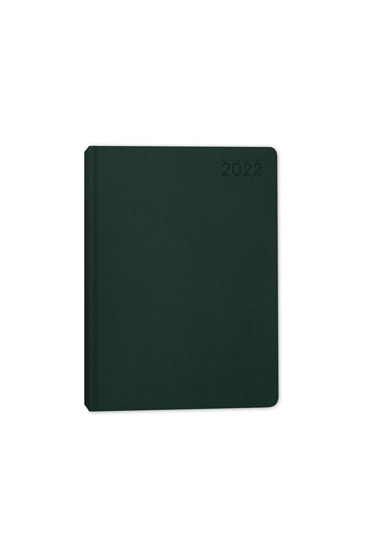 Keskin Color Günlük Termo Deri Ajanda Yeşil 17x24 Cm 2022 Yılı