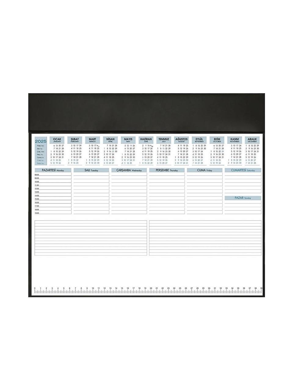 Keskin Color Haftalık Masa Sümeni Bialalı 28x40 Cm 2025 Yılı Haftalık Masa Sümeni Bialalı 