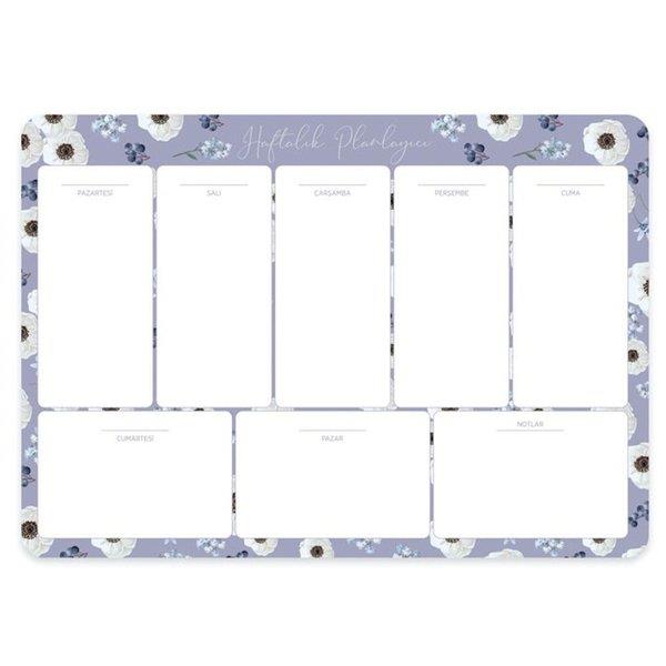 Keskin Color Haftalık Planner Blok Lila 17x24 Cm Haftalık Planlayıcı