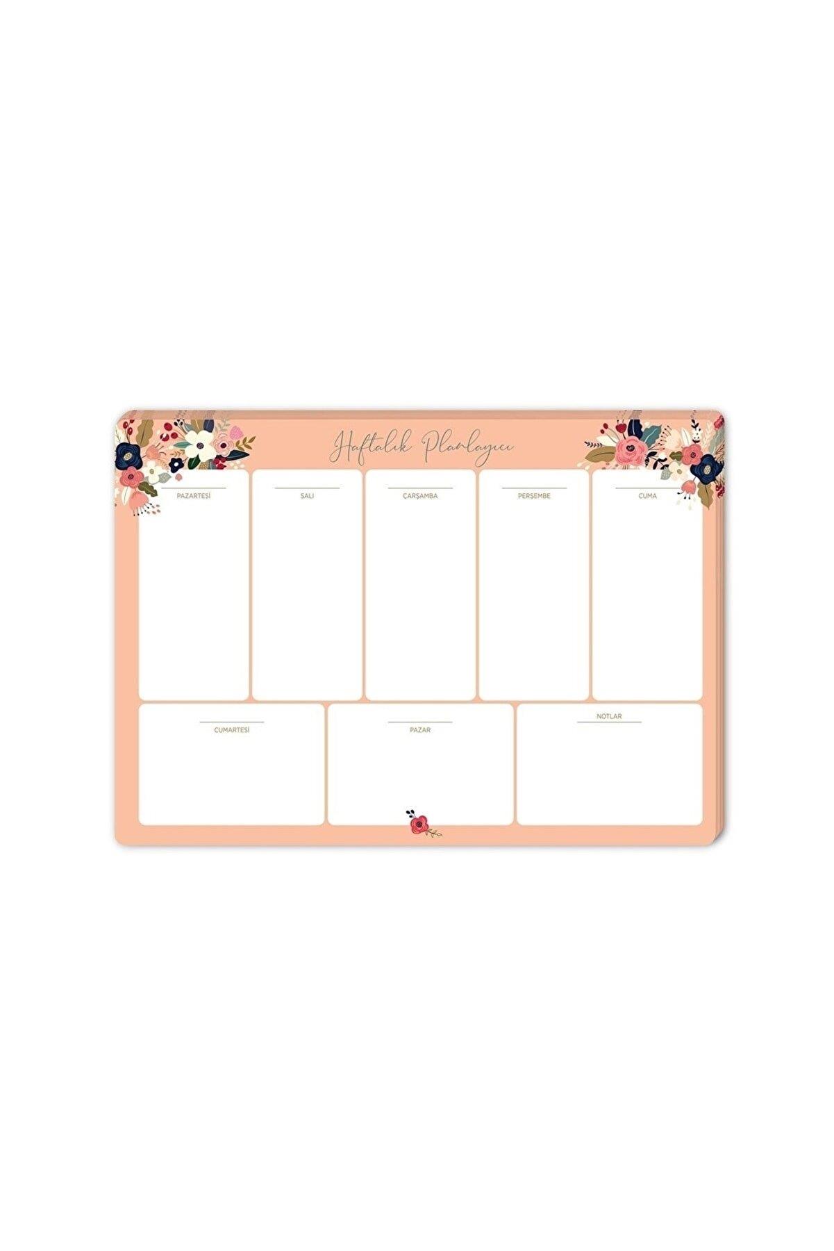 Keskin Color Haftalık Planner Blok Pudra 17x24 Cm Haftalık Planlayıcı