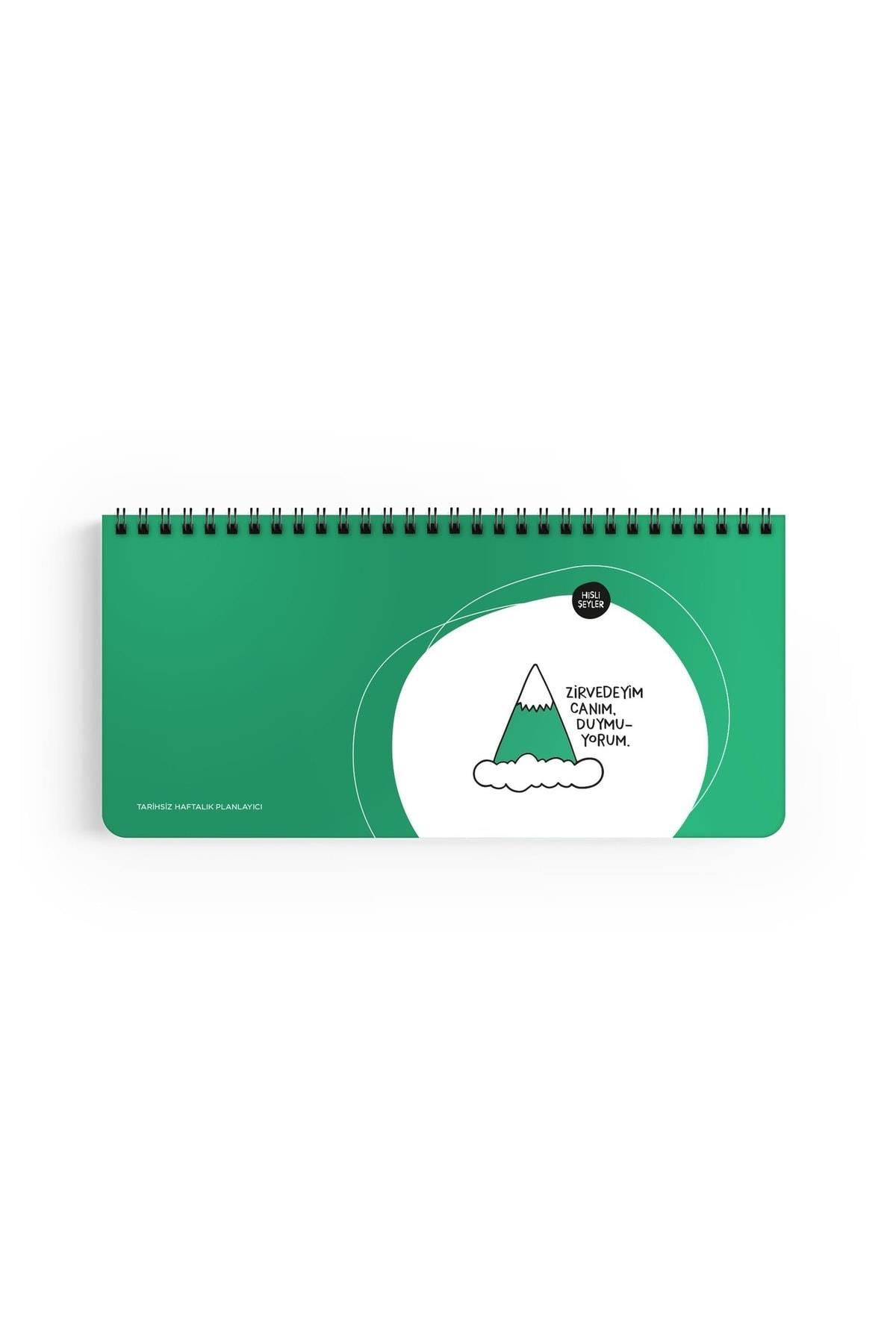 Keskin Color Hisli Şeyler Zirvedeyim Canım Duymuyorum Spiralli Planner 13 x 27 cm