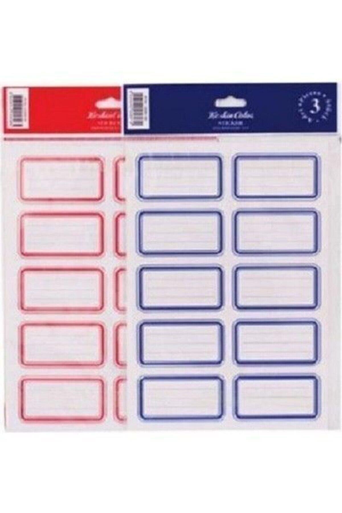 Keskin Color Okul Etiketi Lacivert 3 Yaprak Okul Etiketi