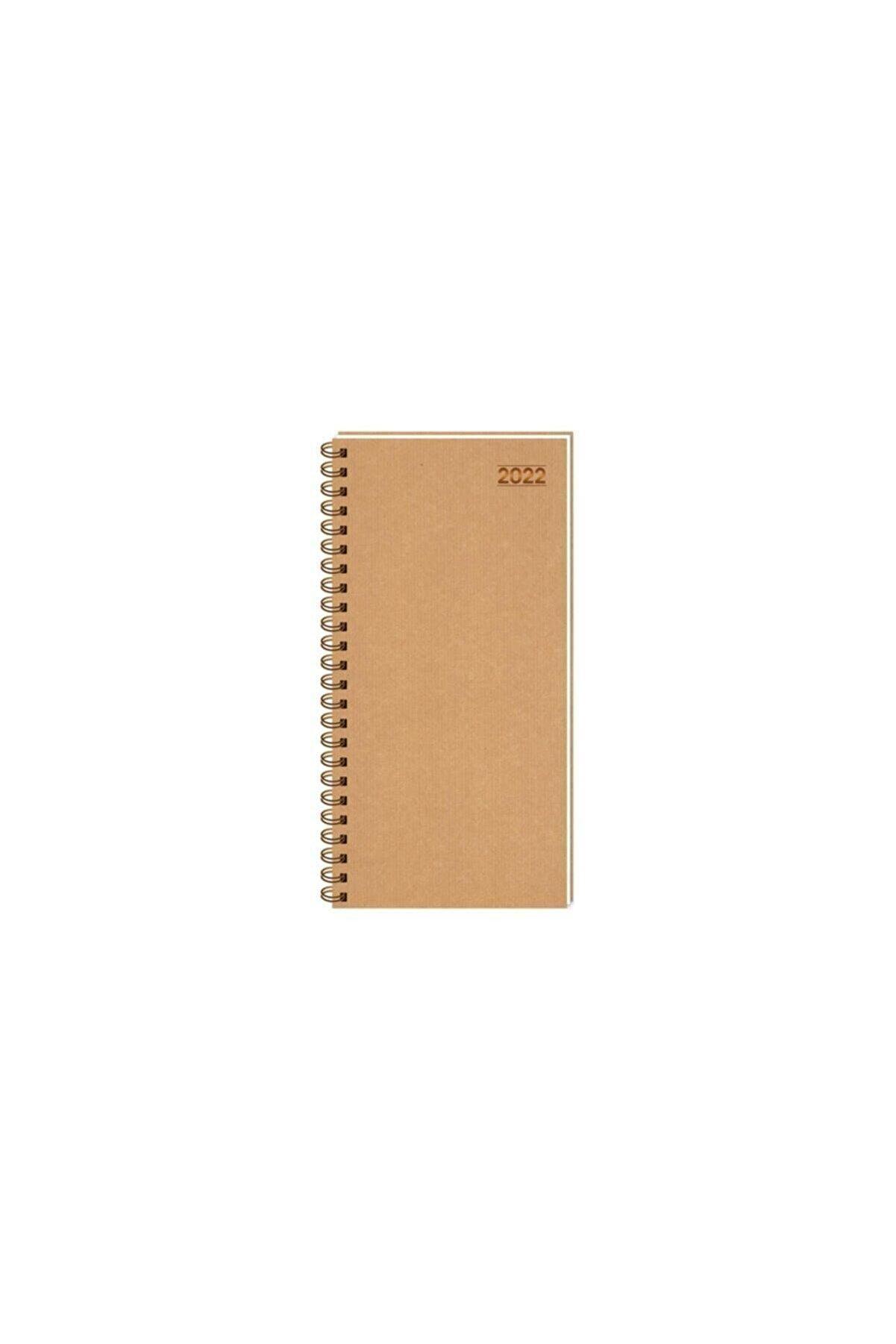 Keskin Color Spiralli Kraft Cep Ajandası 12 Aylık 8x16 Cm