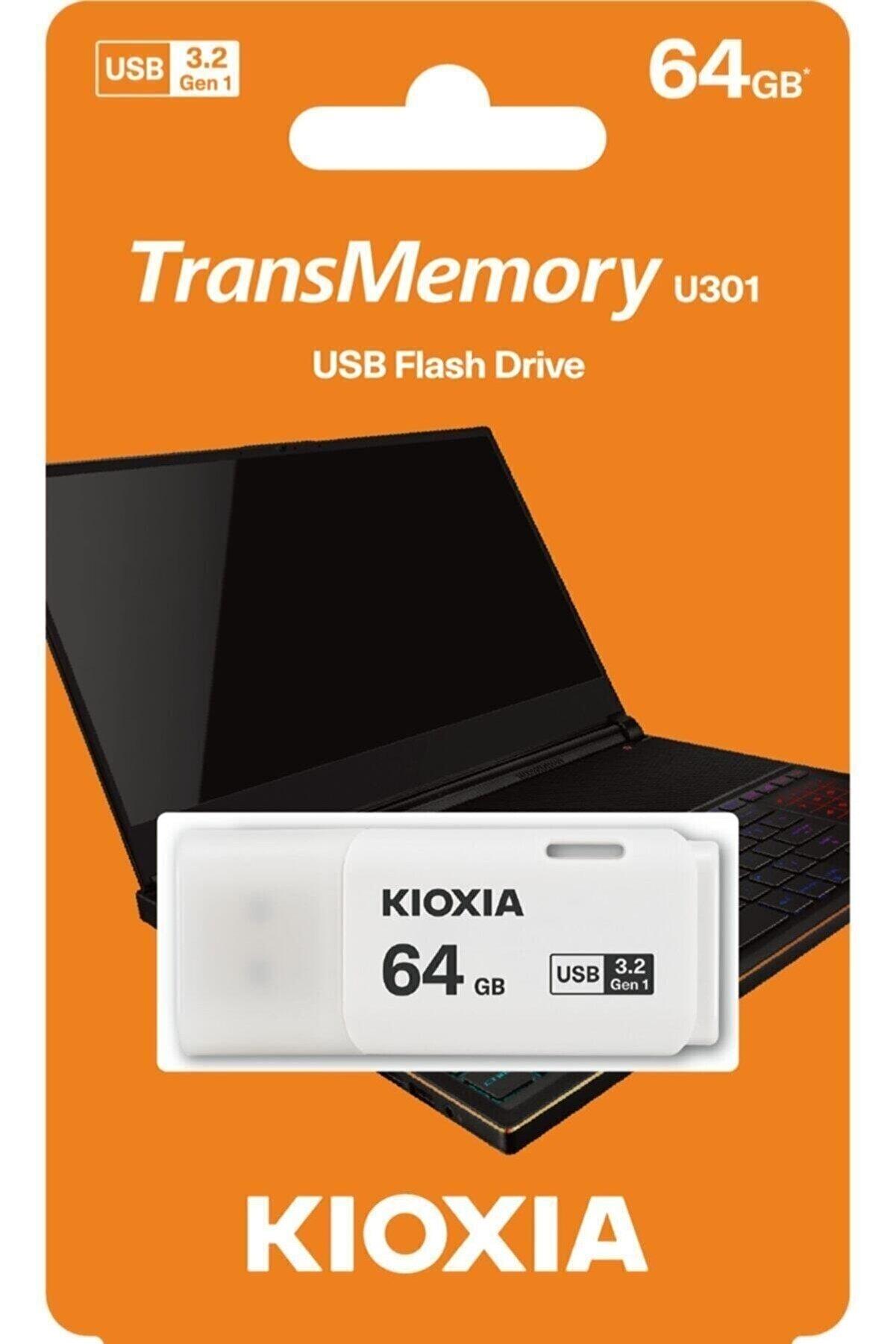 Kioxia 64 GB Beyaz USB 3.2 Gen 1 Flash Bellek 64 GB