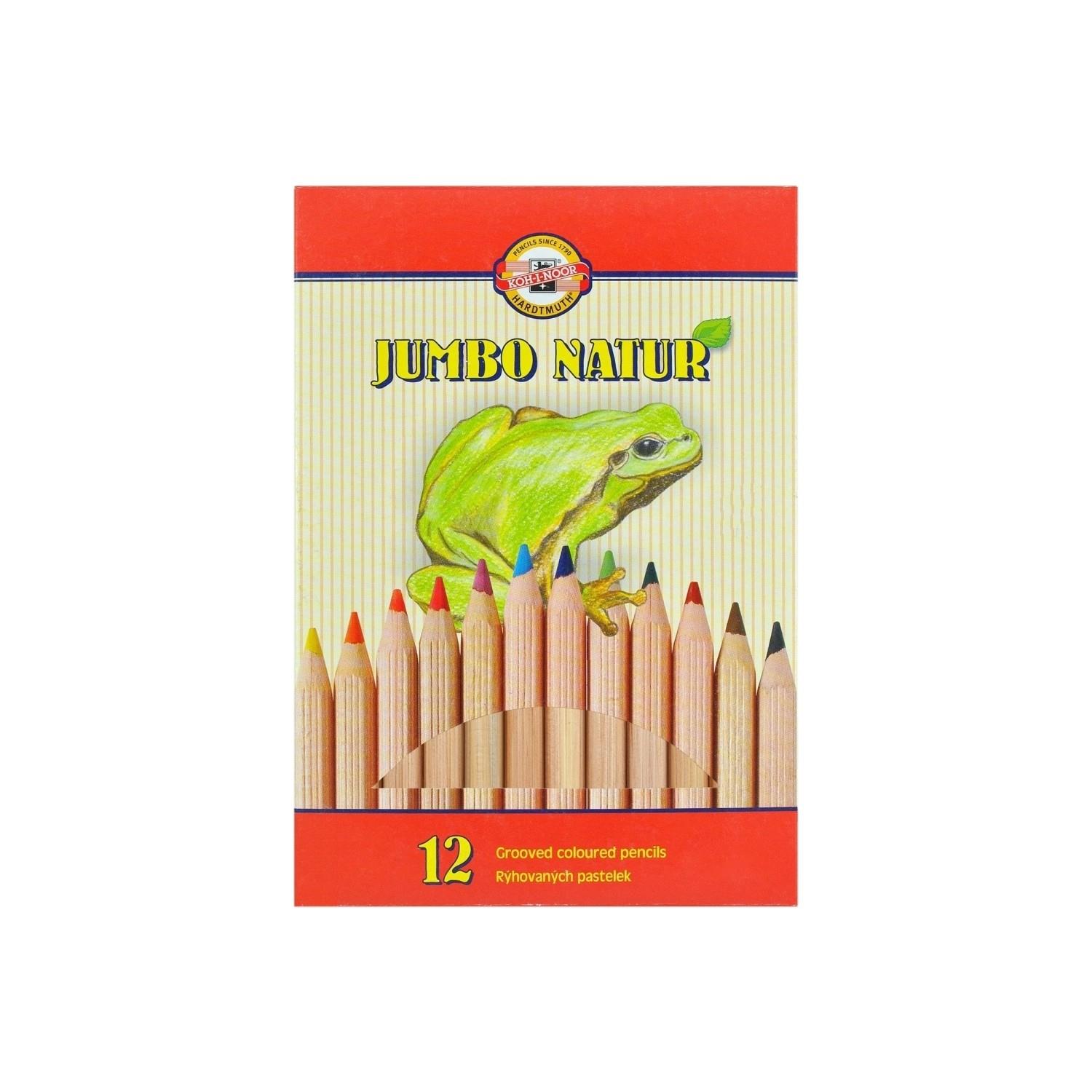 Koh-I Noor 12 Renk Jumbo Natur Kuru Boya Seti