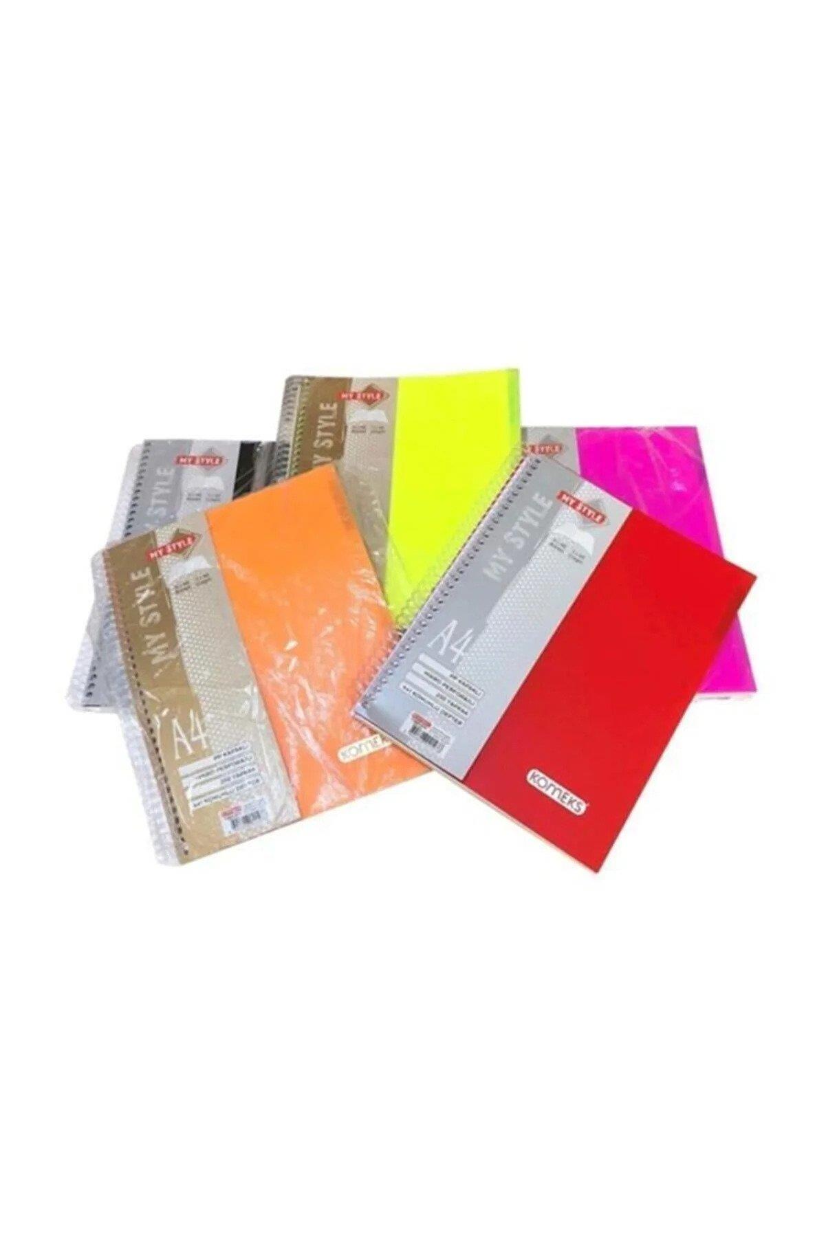 Komeks Plastik Kapak 2+1 Seperatörlü 120 Yaprak A4 Spiralli Defter (36 Lı Paket)
