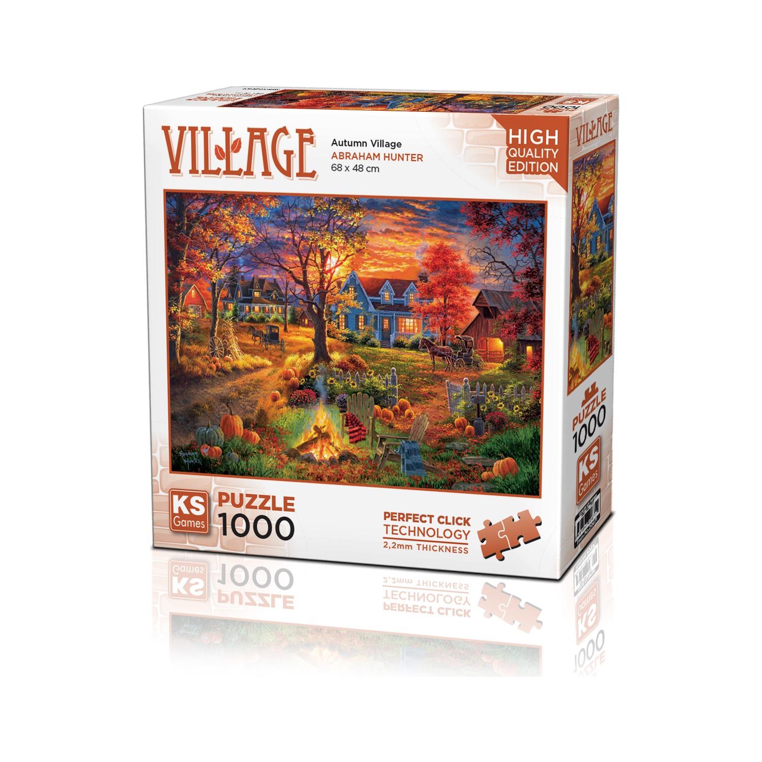 Ks Games Autumn Village 1000 Parça Puzzle