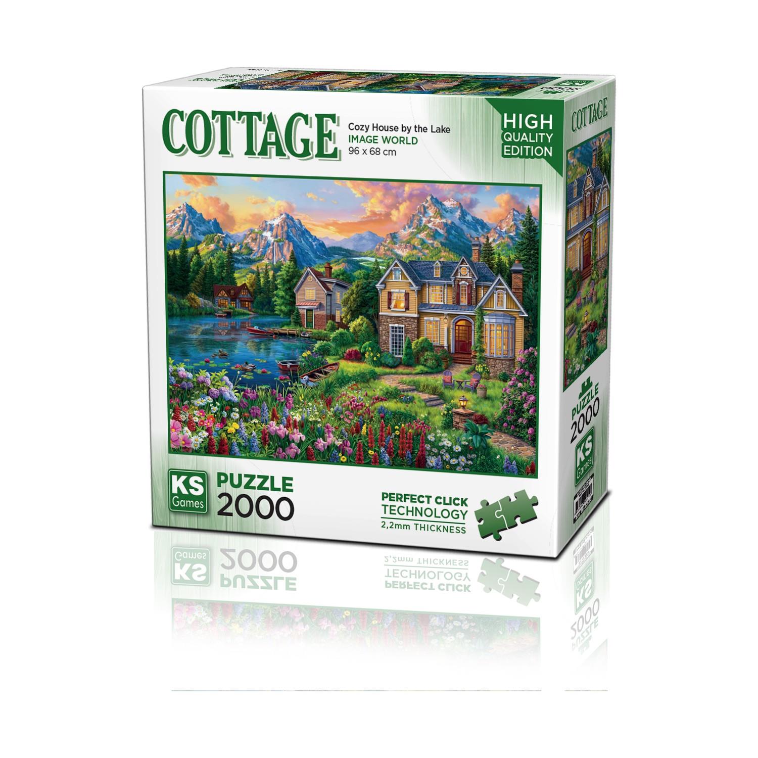 Ks Games Cozy House By The Lake 2000 Parça Puzzle