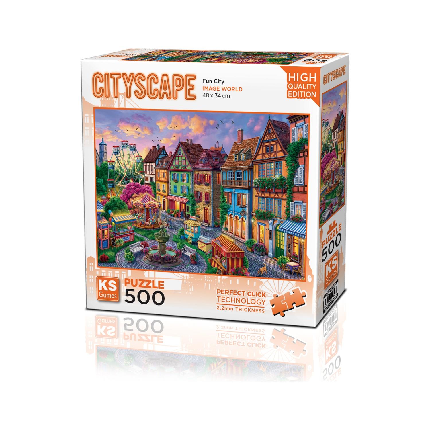 Ks Games Fun City 500 Parça Puzzle