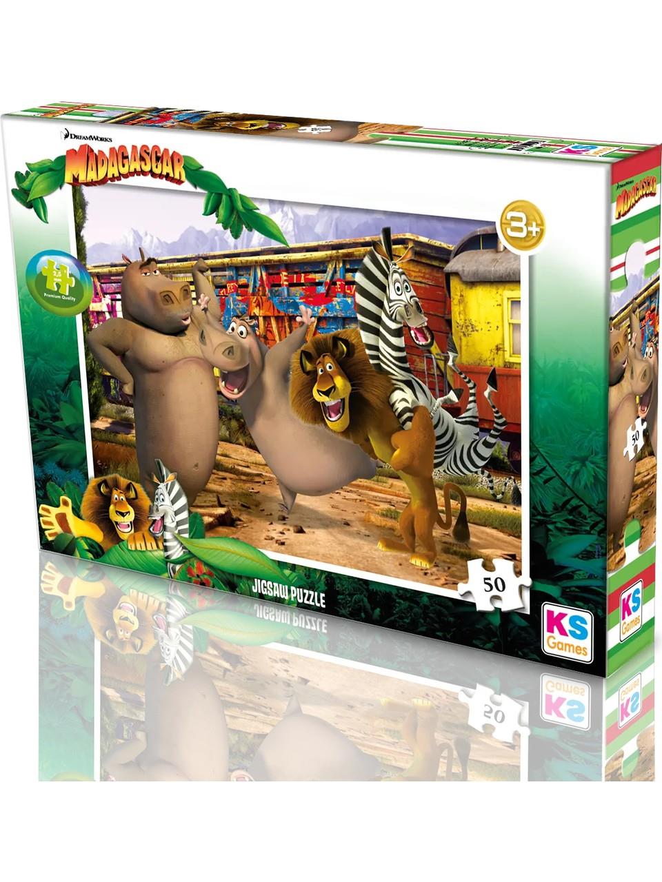 Ks Games Madagascar 50 Parça Puzzle