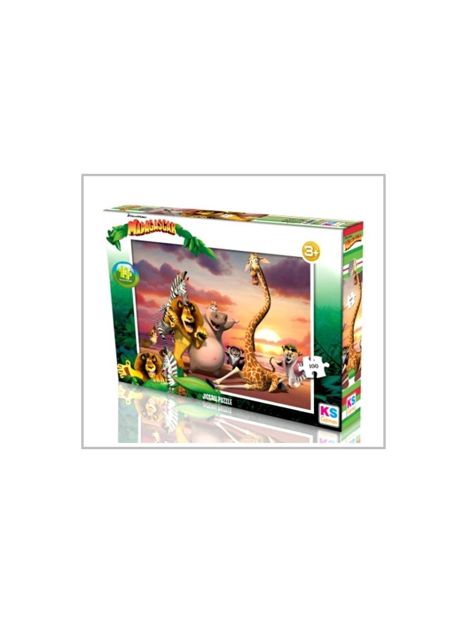 Ks Games Madagascar Puzzle 100 Parça Puzzle