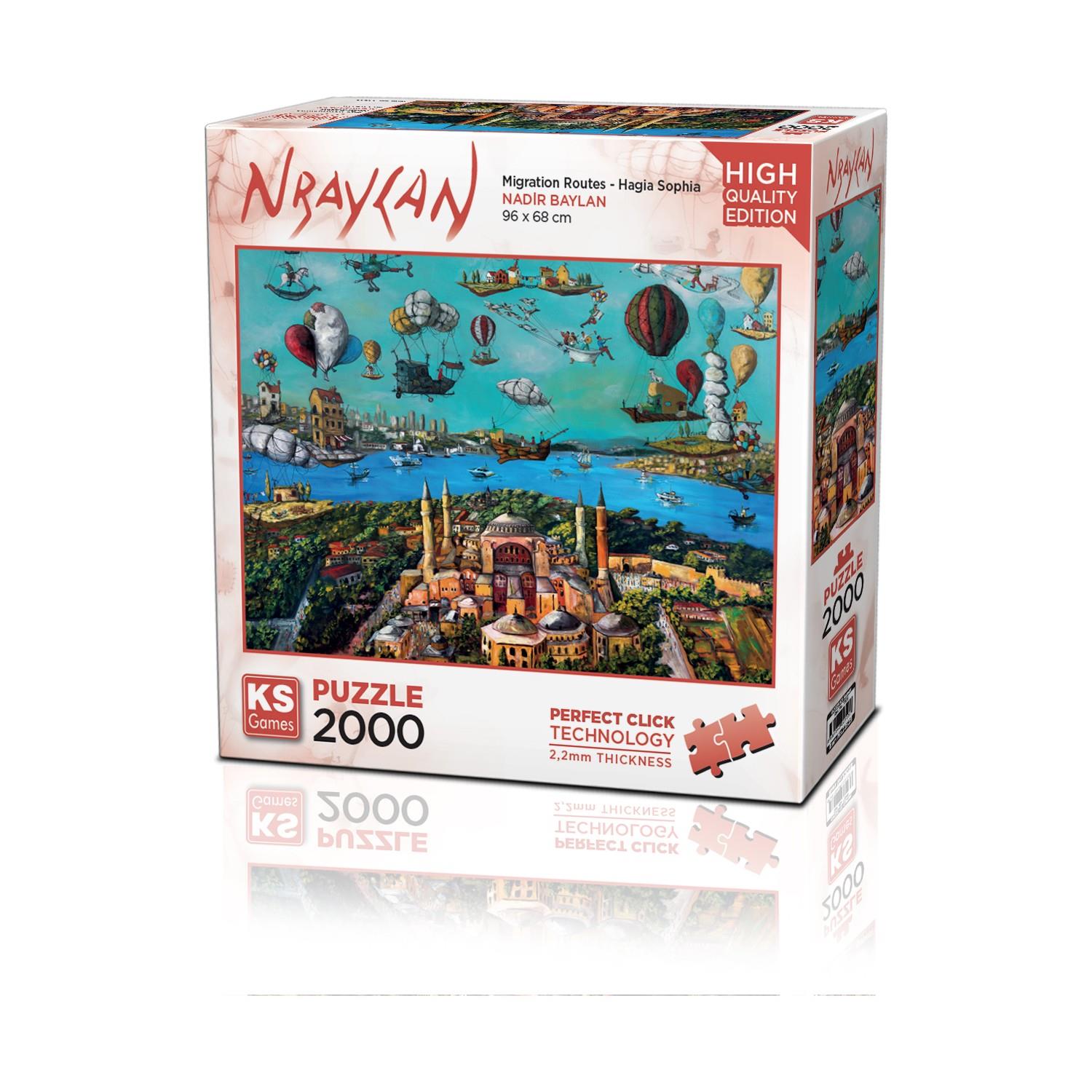 Ks Games Migration Routes - Hagia Sophia 2000 Parça Puzzle