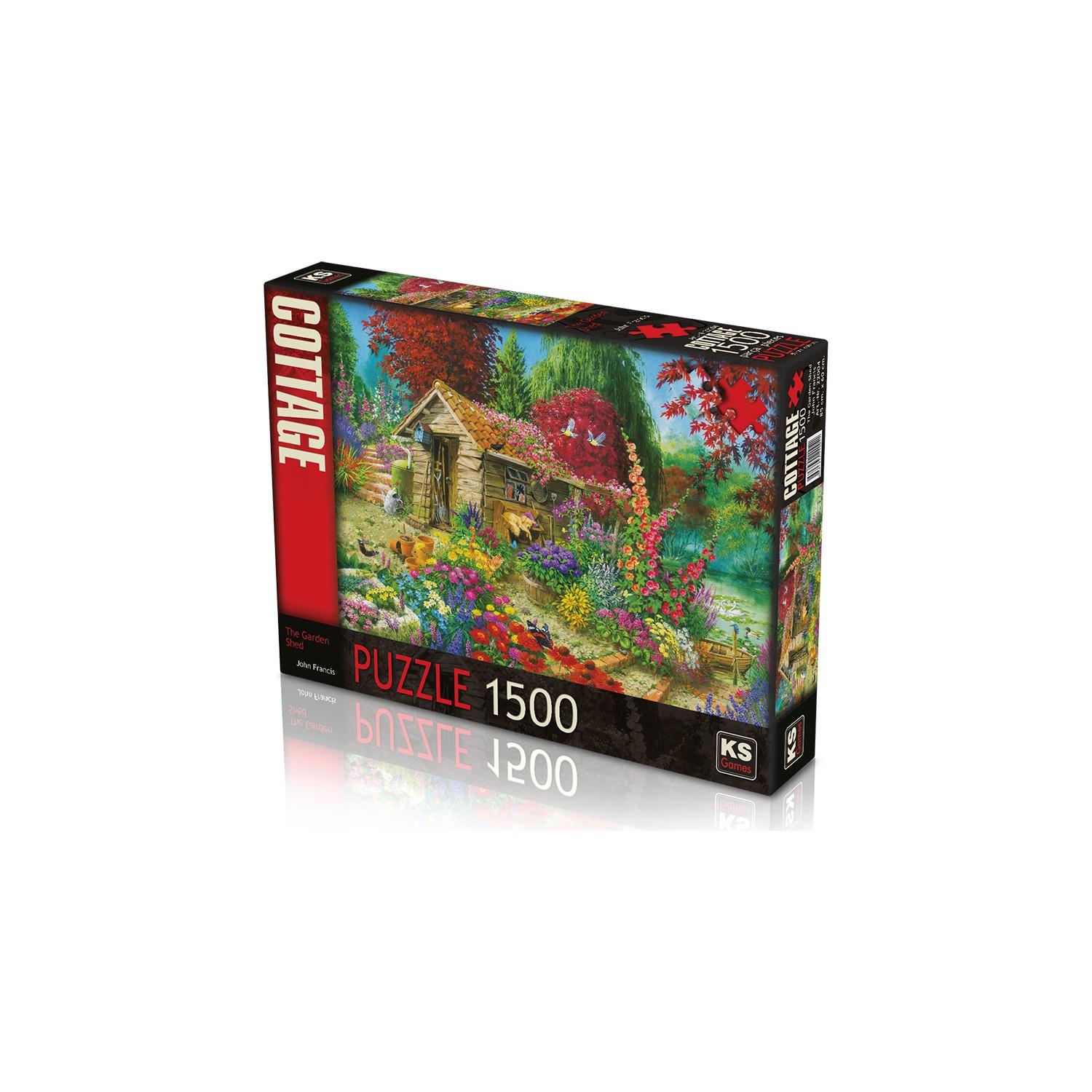 Ks Games Puzzle 1500 Parça The Garden Shed Çiçekli Bahçe 1500 Parça Puzzle