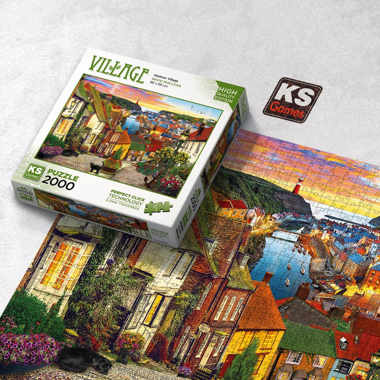 Ks Games Puzzle Harbour Village 2000 Parça Puzzle
