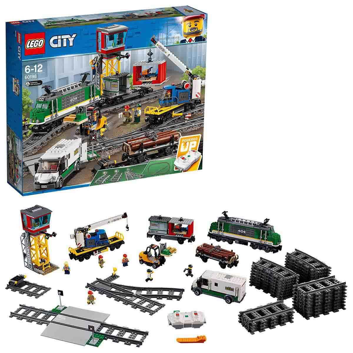 LEGO City Kargo Treni Tren Seven Çocuklar için City Setleriyle Uyumlu Tamamlayıcı Yaratıcı Oyuncak Yapım Seti (1226 Parça)