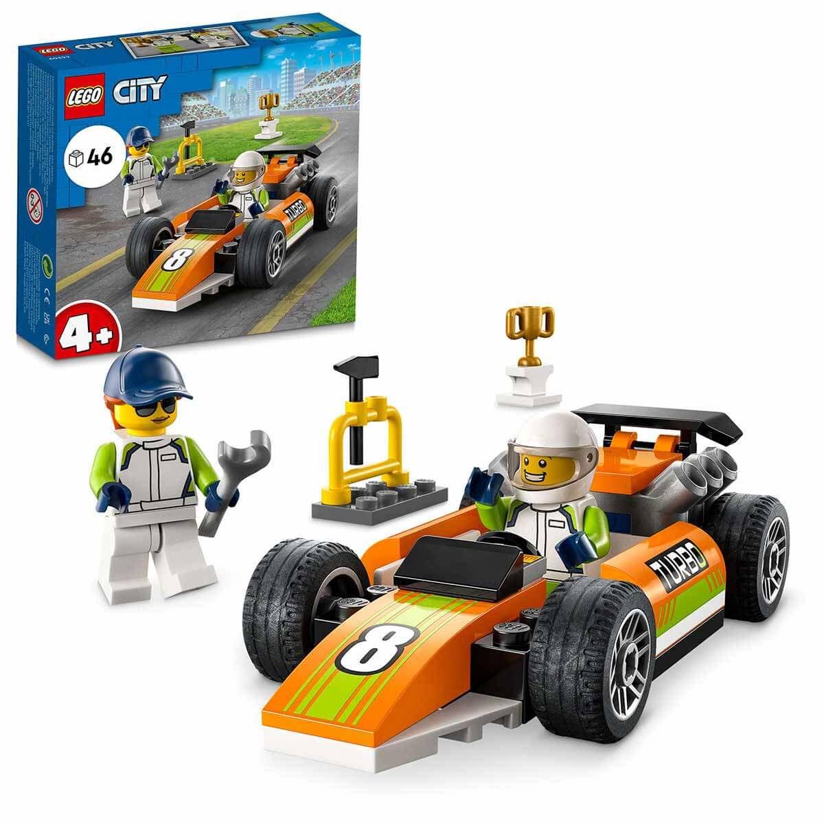 LEGO City Yarış Arabası Çocuklar İçin Tasarlanmış Oyuncak Yapım Seti (46 Parça)