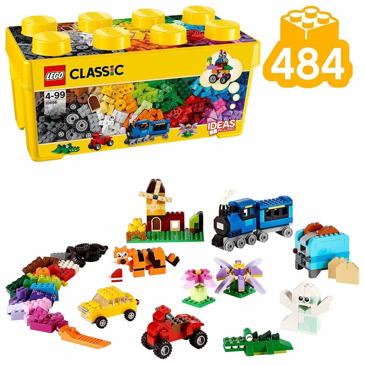 LEGO Classic Orta Boy Yaratıcı Parçalar Yapım Kutusu Çocuklar için Yaratıcı Oyuncak Yapım Seti (484 Parça)