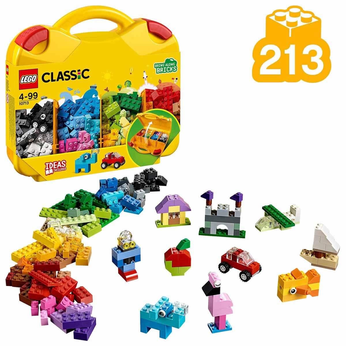 LEGO Classic Yaratıcı Çanta Çocuklar için Farklı Şekiller İçeren Yaratıcı Oyuncak Yapım Seti (213 Parça)