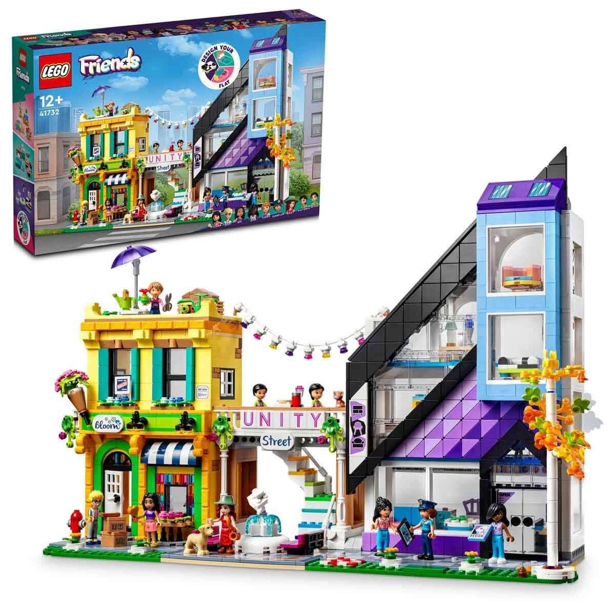 LEGO Friends Şehir Merkezi Çiçek ve Tasarım Dükkanları Yaratıcı Oyuncak Yapım Seti (2010 Parça)