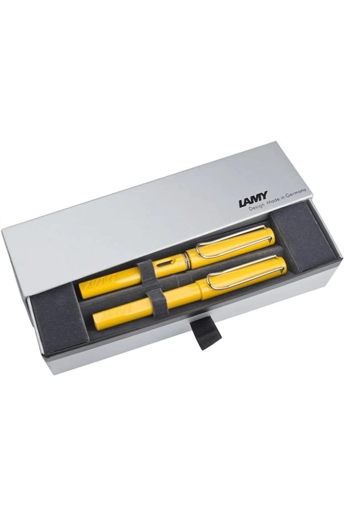 Lamy Takım Kalem Dolma + Roller Kalem Safari Sarı Dolma ve Roller Kalem Seti