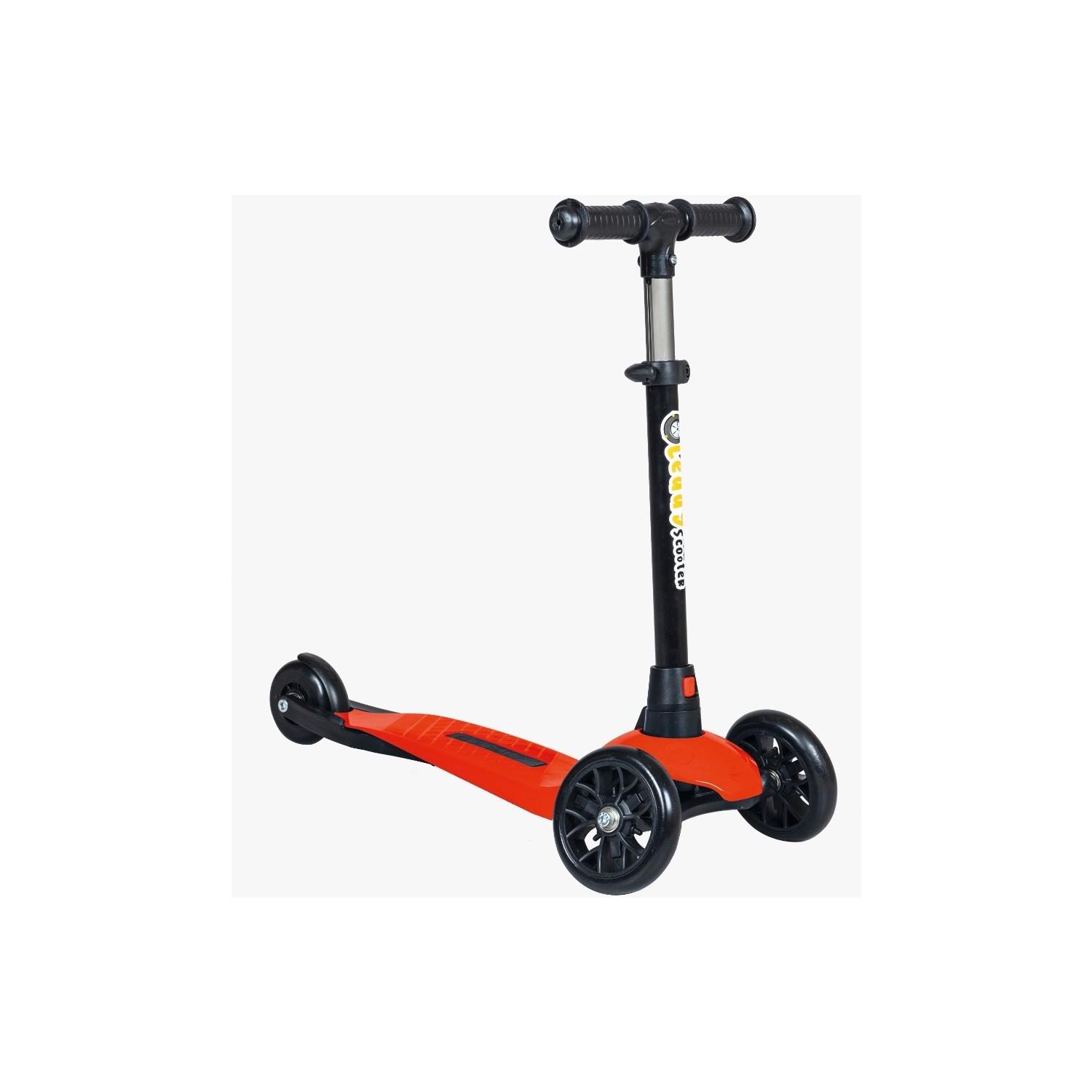Leddy Scooter Kırmızı Işıksız 3 Tekerlekli Kutulu Scooter