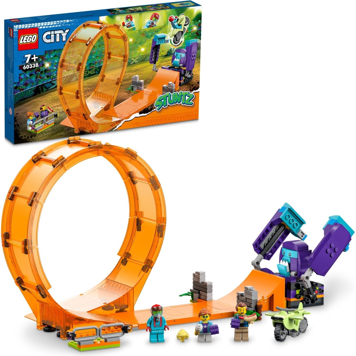 Lego City Şempanze Yumruğu Gösteri Çemberi Volanlı Gösteri Motosikleti Oyuncak Yapım Seti (226 Parça)