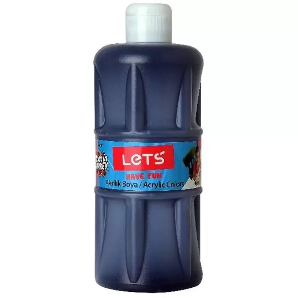 Lets Akrilik Boya 500 ML Siyah