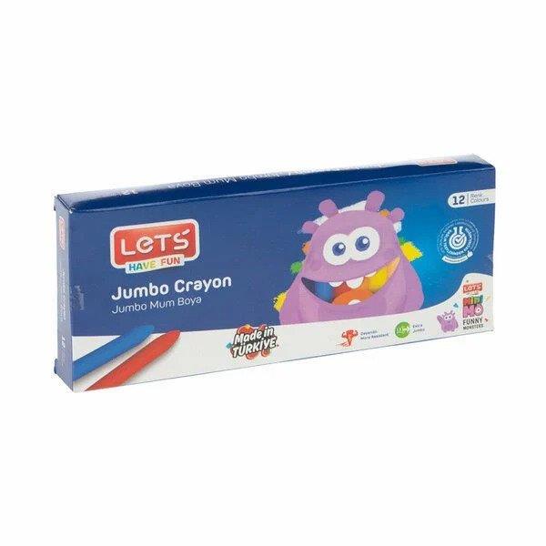 Lets Mum Boya Jumbo 12 Renk Jumbo Mum Boya