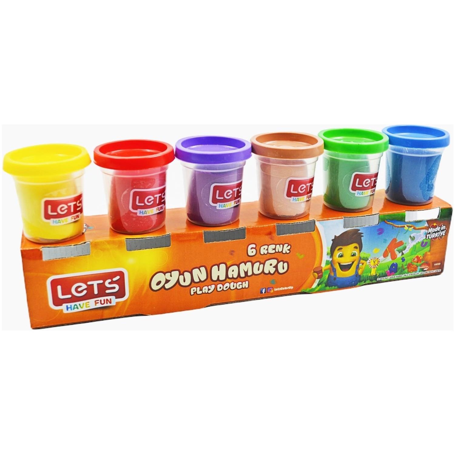 Lets Oyun Hamuru 6 Renk 336 Gram Oyun Hamuru