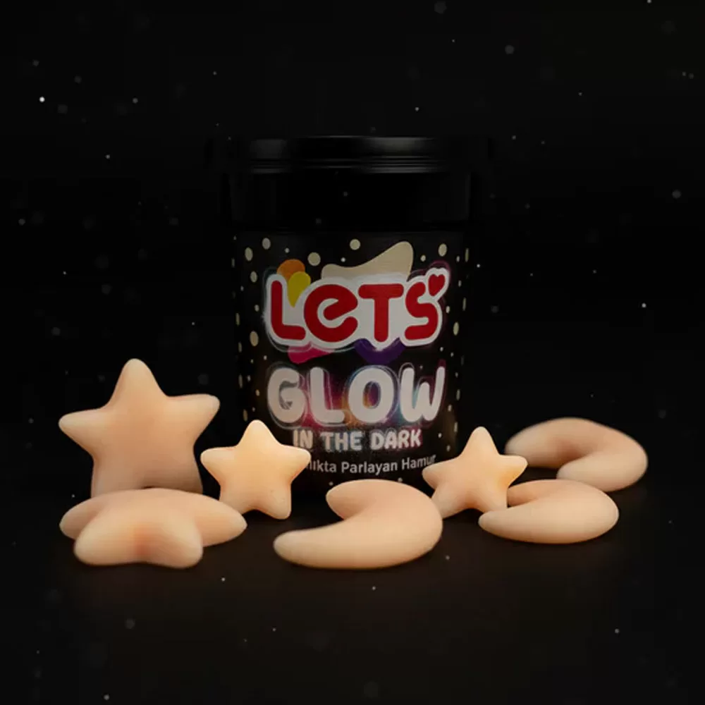 Lets Oyun Hamuru Tek Renk Karanlıkta Parlaya Ten Rengi 110 GR