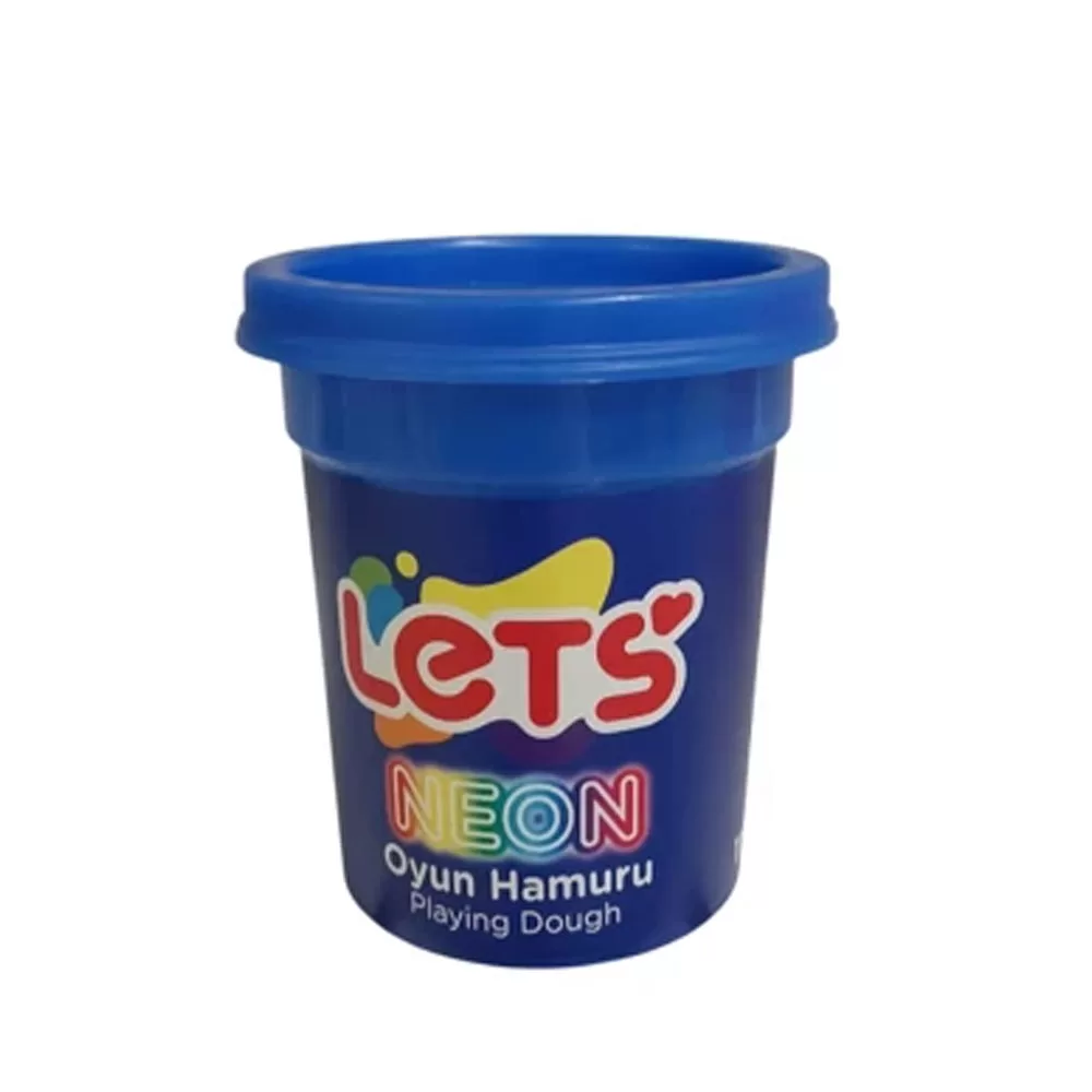 Lets Oyun Hamuru Tek Renk Neon Mavi 110 GR