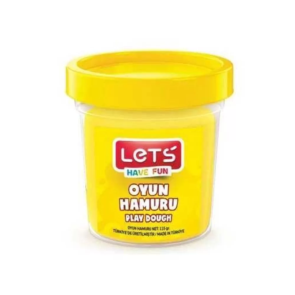 Lets Oyun Hamuru Tek Renk Neon Sarı 110 GR